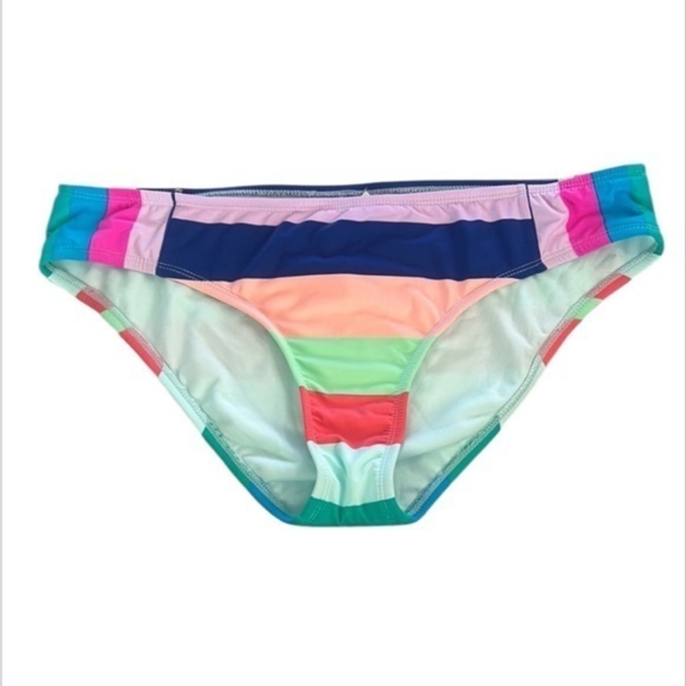 Hobie striped multi swim bikini bottoms size XL NWOT